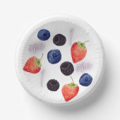 ベリーファースト |誕生日 | Mixed Berry |パターン ペーパーボウル (正面)