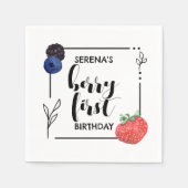 ベリーファースト |誕生日 | Mixed Berry |ミニマル | スタンダードカクテルナプキン (正面)