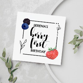 ベリーファースト |誕生日 | Mixed Berry |ミニマル | スタンダードカクテルナプキン