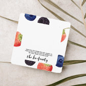 ベリーファースト |誕生日 | Mixed Berry Square サンキューカード