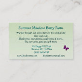 ベリーファーム 名刺 (裏面)