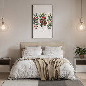 ベリーフェスティバル- Lush Winterberry Branchesポスター ポスター