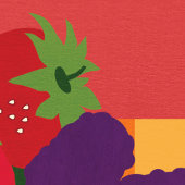 ベリーフルーツストロベリーカ空白のード カード