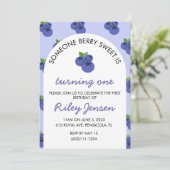 ベリーフルーツファースト誕生日パーティーへの招待 招待状 (スタンド正面)