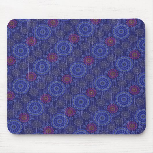 ベリーフローラの雨散布ファイバーのテクスチャ マウスパッド (正面)