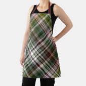 ベリーブッシュ緑と赤の格子縞 エプロン (インサイチュ)