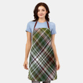 ベリーブッシュ緑と赤の格子縞 エプロン (着用した状態)