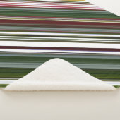 ベリーブッシュ緑と赤ストライプ シェルパブランケット (3/4)