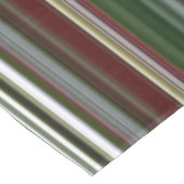 ベリーブッシュ緑と赤ストライプ テーブルクロス (アングル)