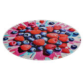 ベリーブラスト：フルーティーおもしろい カッティングボード (角)