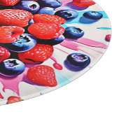 ベリーブラスト：フルーティーおもしろい カッティングボード (角)