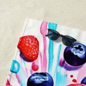 ベリーブラスト：フルーティーおもしろい ビーチタオル (インサイチュ)