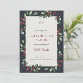 ベリーブランチ素朴ビジネスホリデーカード シーズンカード (スタンド正面)