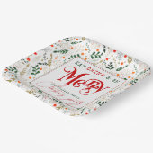 ベリーブランチ食べ、ドリンクBe Merry Christmasパーティー ペーパープレート (傾斜あり)