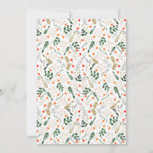 ベリーブランチ、ドリンク食べメリークリスマスポットラック 招待状 (裏面)