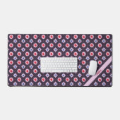 ベリーブリスパターンと名前をカスタムする デスクマット (キーボード&マウス)