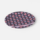 ベリーブリスパターンと名前をカスタムする ペーパープレート (アングル)