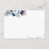 ベリーブルーとブルゴーニュのウェディングレセプション/詳細 エンクロージャーカード (裏面)