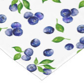 ベリーブルーベリーウォーターカラーフルーツベリーヴィンテージ ショートテーブルランナー (コーナー)