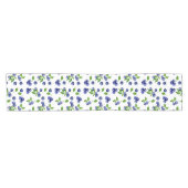 ベリーブルーベリーウォーターカラーフルーツベリーヴィンテージ ショートテーブルランナー (横)