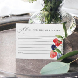 ベリーベビーシャワーアドバイスカードベリースウィート サンキューカード