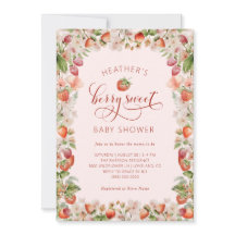 ベリーベビーシャワー招待状