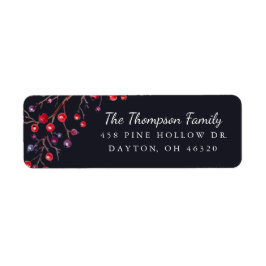 ベリーホリメリーデイ差出人住所 ラベル