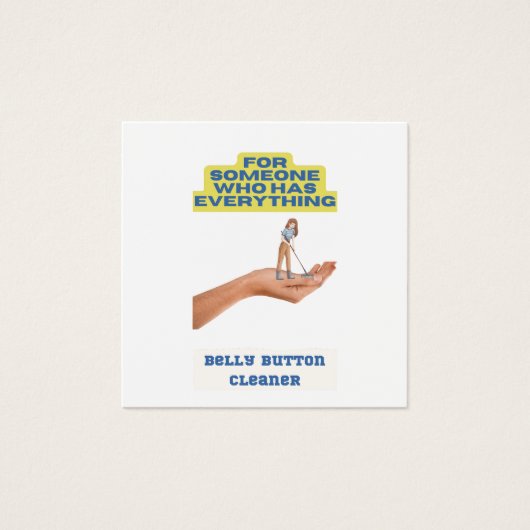 ベリーボタンの清掃員、ジョークのプレゼント、プレゼント。 (正面)