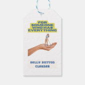 ベリーボタンの清掃員、ジョークのプレゼント、プレゼント。 ギフトタグ (裏面)