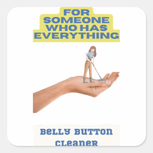 ベリーボタンの清掃員、ジョークのプレゼント、プレゼント。 スクエアシール