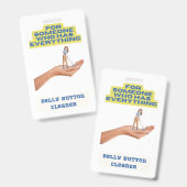 ベリーボタンの清掃員、ジョークのプレゼント、プレゼント。 バッジ (正面＆裏面)