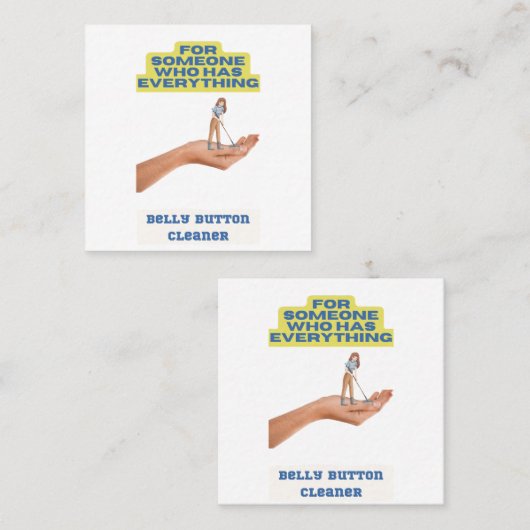 ベリーボタンの清掃員、ジョークのプレゼント、プレゼント。 ロイヤリティカード (正面/裏面)