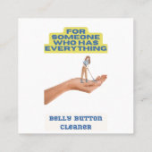 ベリーボタンの清掃員、ジョークのプレゼント、プレゼント。 ロイヤリティカード (裏面)