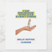 ベリーボタンの清掃員、ジョークのプレゼント、プレゼント。 ワインラベル (シングルラベル)