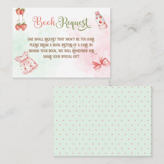 ベリーボホガール赤ちゃんシャワーベビー エンクロージャーカード (正面/裏面)