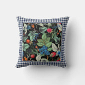 ベリーメドレオンカントリーギンガム クッション (裏面)