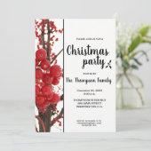 ベリーメリークリスマスパーティーホリデーパーティー 招待状 (スタンド正面)