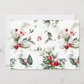 ベリーメリークリスマスブラシ書道写真 シーズンカード (裏面)