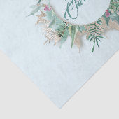ベリーメリークリスマスホリデーズブランチミントブルー 薄葉紙 (詳細)