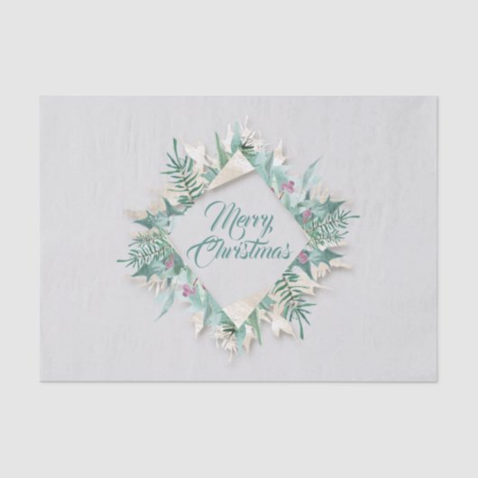 ベリーメリークリスマスホリデーズリースグレーミントテ 薄葉紙 (正面)