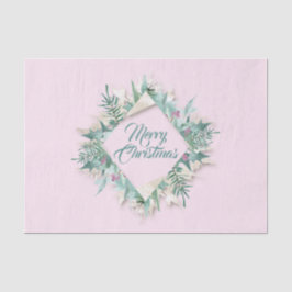 ベリーメリークリスマスホリデーズリースピンククリーミー 薄葉紙