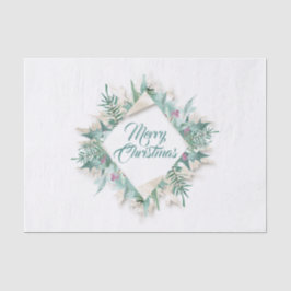 ベリーメリークリスマスホリデーズリースミントクリーミー 薄葉紙