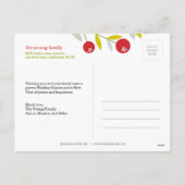 ベリーメリークリスマスホリデーフォトカードポストカード シーズンポストカード (裏面)