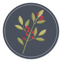 ベリーメリークリスマス封筒用シール