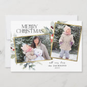 ベリーメリークリスマス2フォトコラージュミスタントー シーズンカード (正面)