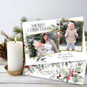 ベリーメリークリスマス2フォトコラージュミスタントー シーズンカード