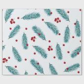 ベリーメリークリスマス ラッピングペーパー (フラット)