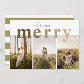 ベリーメリーフォトホリデーカード シーズンカード (正面/裏面)