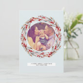 ベリーメリーラウンドフレームクリスマス シーズンカード (スタンド正面)