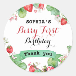 ベリーラブリーファースト誕生日 ラウンドシール
